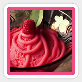 Raspberry Sorbet fancy Sticker